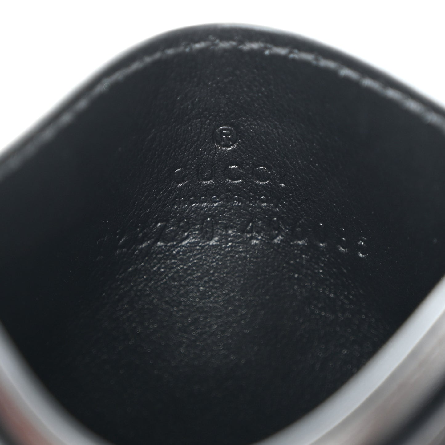 Calfskin GG Matelasse Card Holder Black