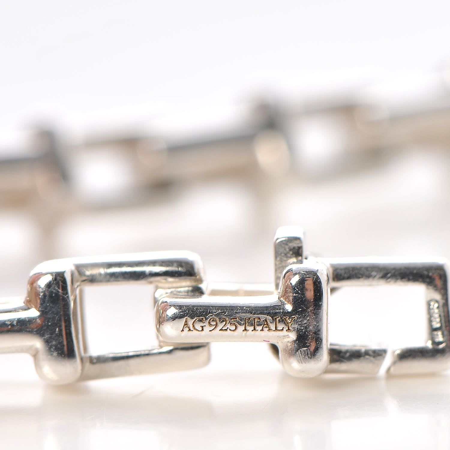 Tiffany Sterling Silver T Narrow Chain Necklace 5 of 6