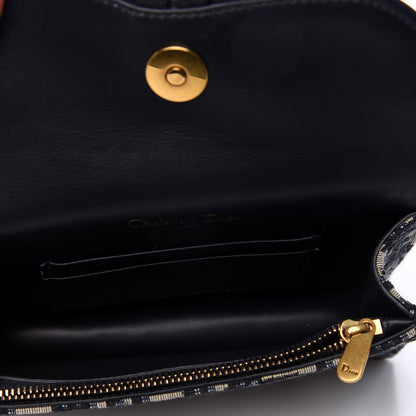 Christian Dior Oblique Saddle Belt Bag Blue 5 of 13