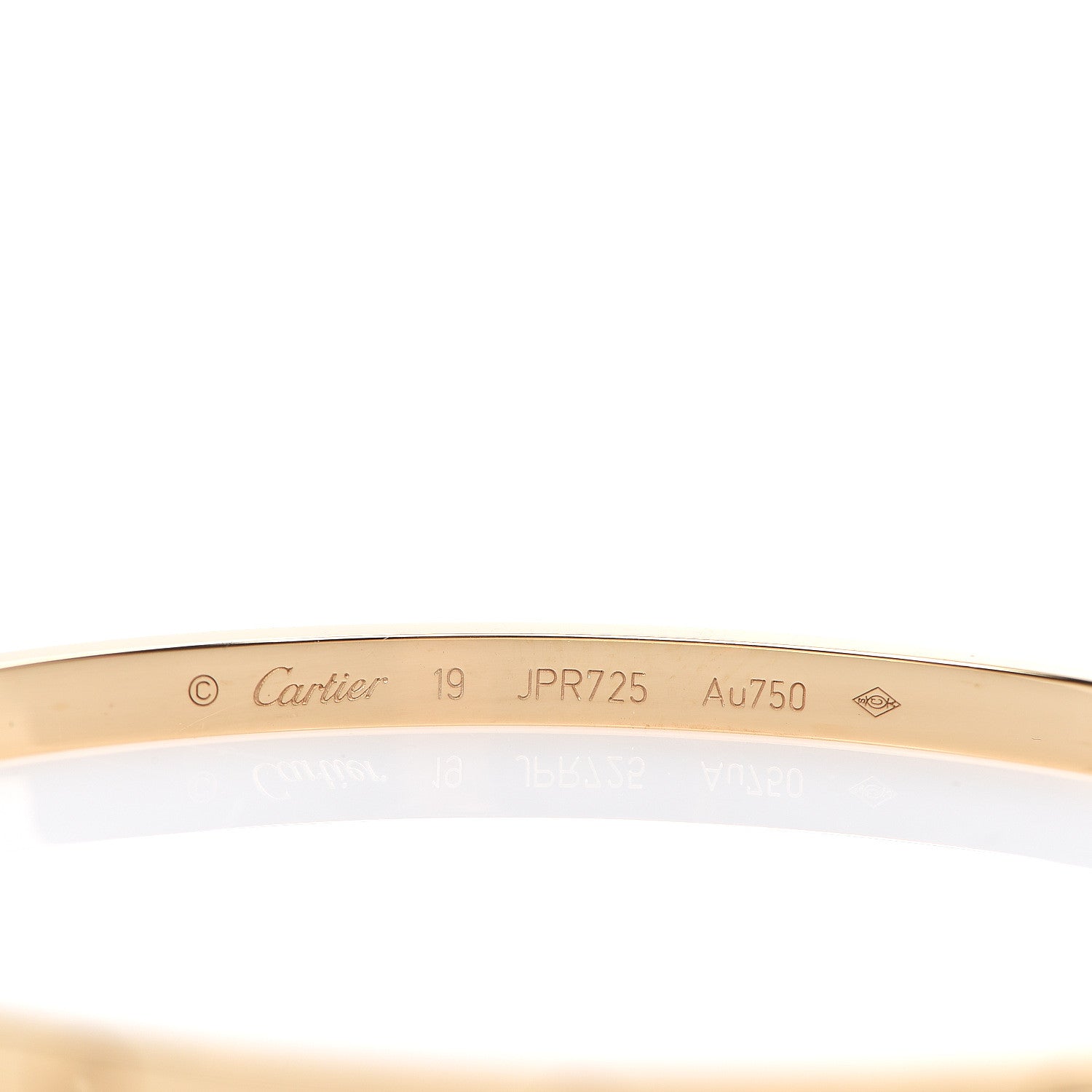 Cartier 18K Yellow Gold Small LOVE Bracelet 19 3 of 3