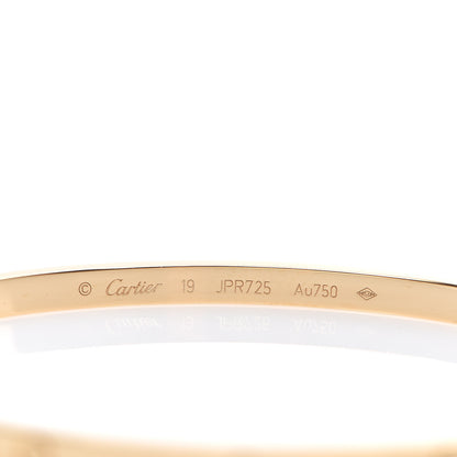 Cartier 18K Yellow Gold Small LOVE Bracelet 19 3 of 3
