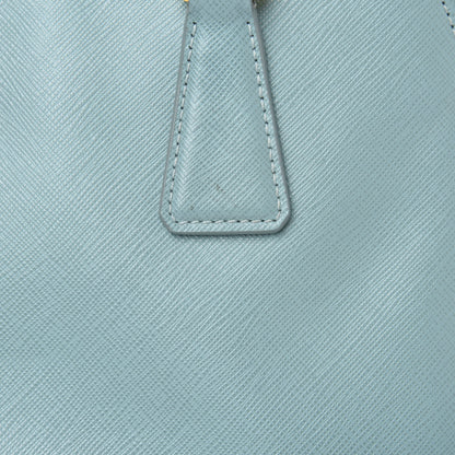 Prada Saffiano Mini Galleria Double Zip Tote Turchese 11 of 12