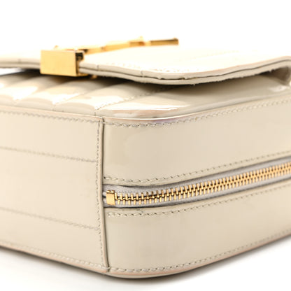 Saint Laurent Patent Matelasse Monogram Toy Vicky Camera Bag Off White 9 of 13
