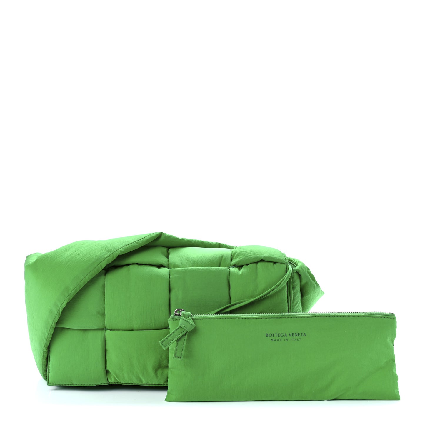 Nylon Intrecciato Padded Tech Cassette Bag Parakeet