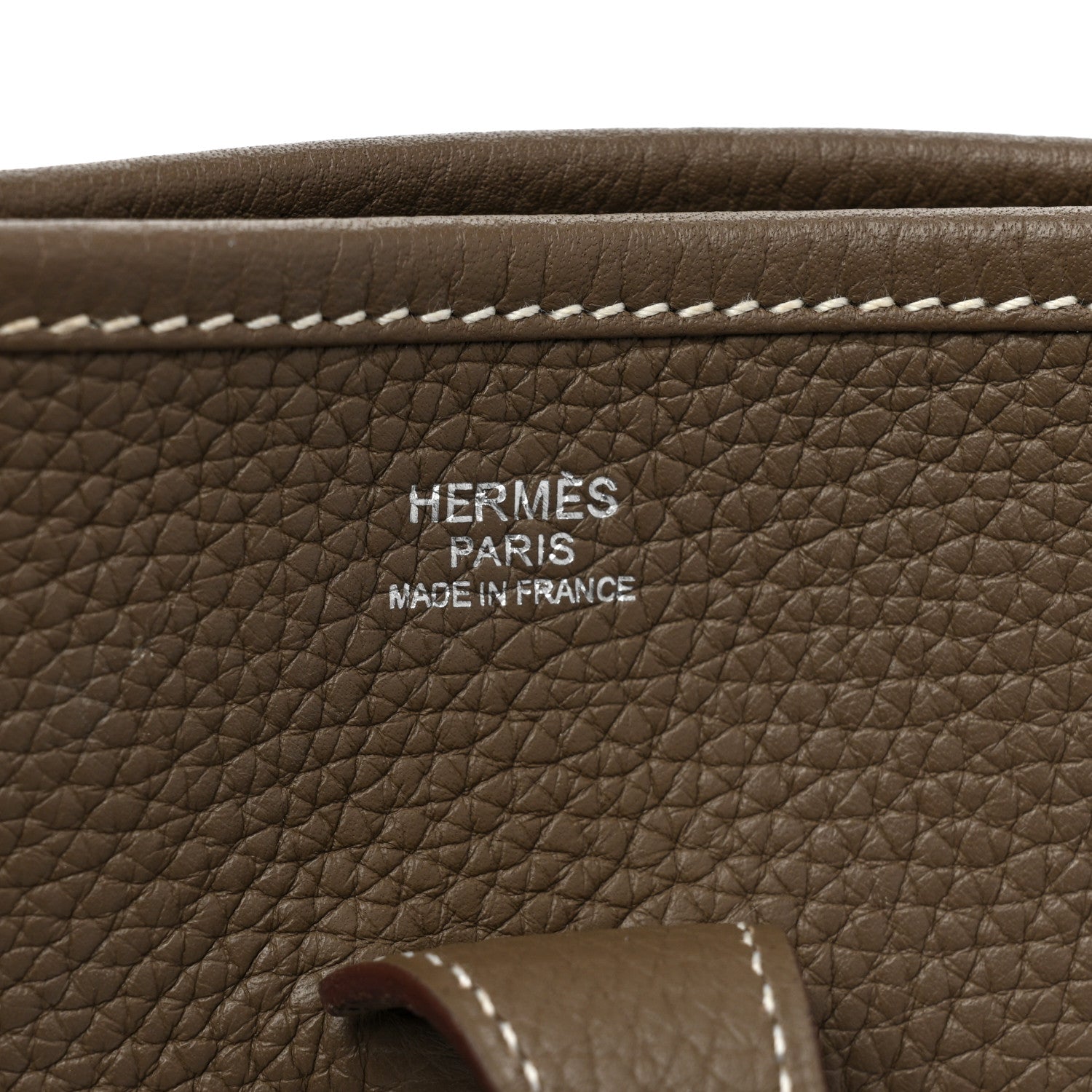 Hermes Taurillon Clemence Evelyne III PM Etoupe 6 of 13