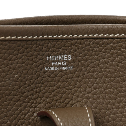 Hermes Taurillon Clemence Evelyne III PM Etoupe 6 of 13