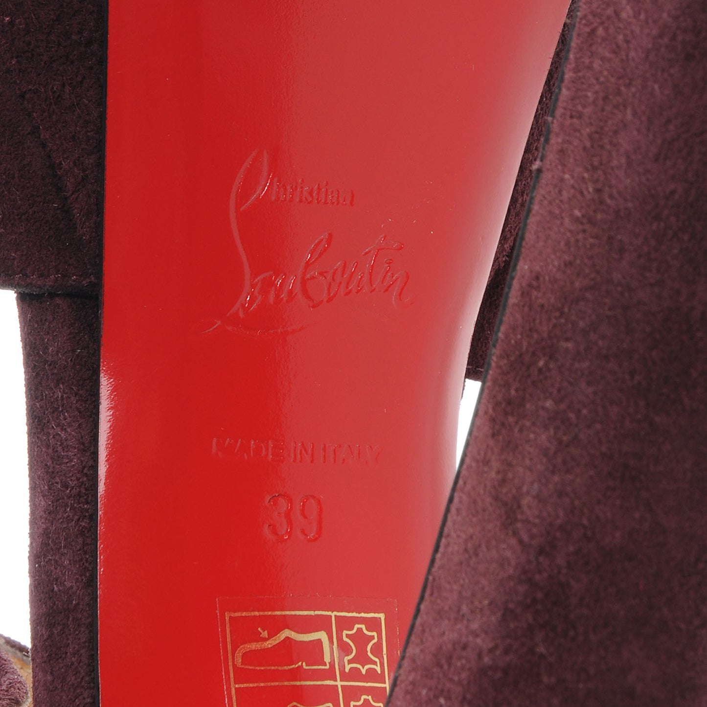 Velours Applique 140 Platform Heels Plum 39
