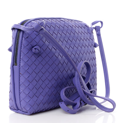 Bottega Veneta Nappa Intrecciato Nodini Crossbody Messenger Lavender 3 of 12