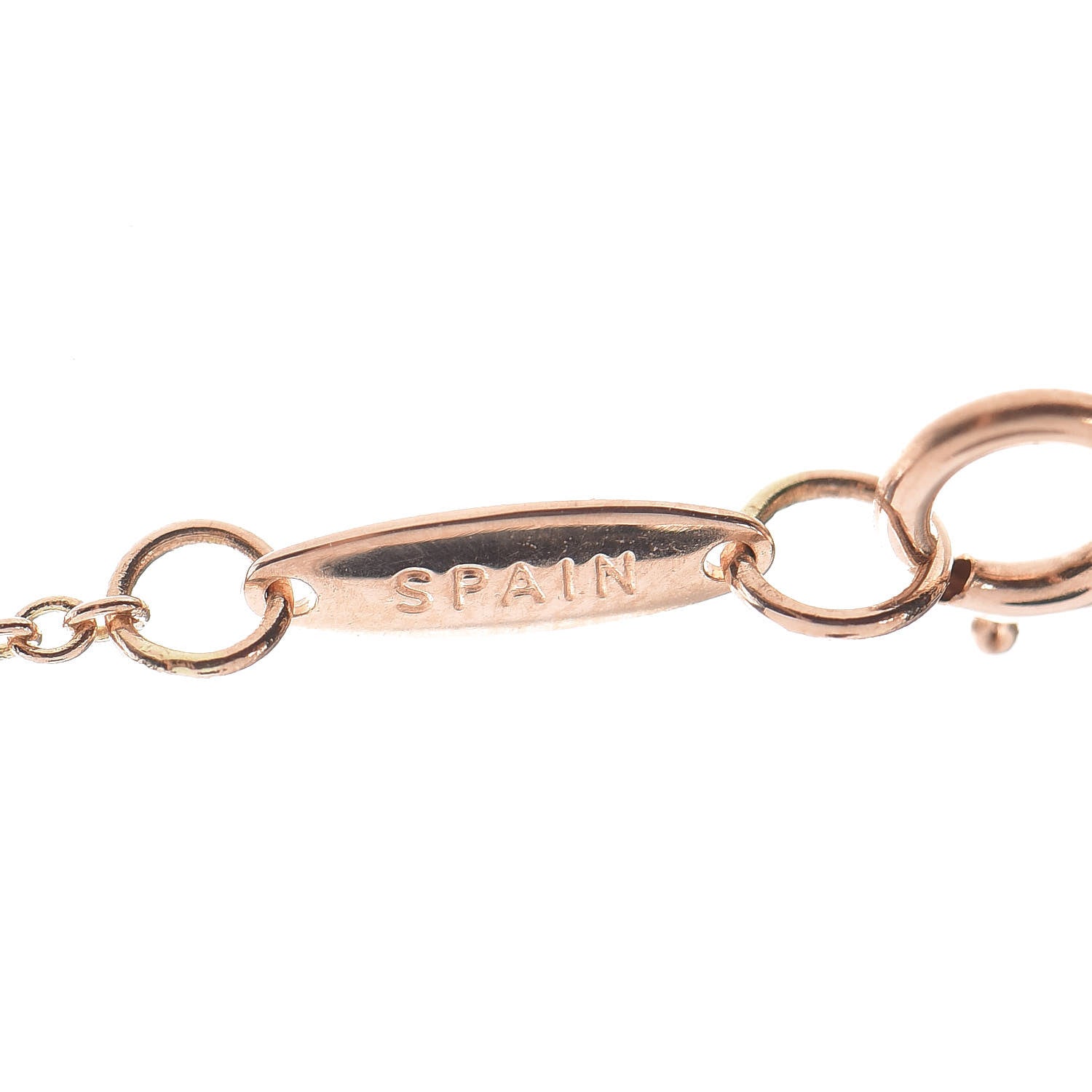 Tiffany 18K Rose Gold Diamond .03ct Elsa Peretti Diamonds by the Yard Pendant Necklace 8 of 8