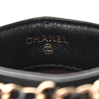 Chanel Lambskin Tech Me Out Clutch With Chain Black 5 of 11