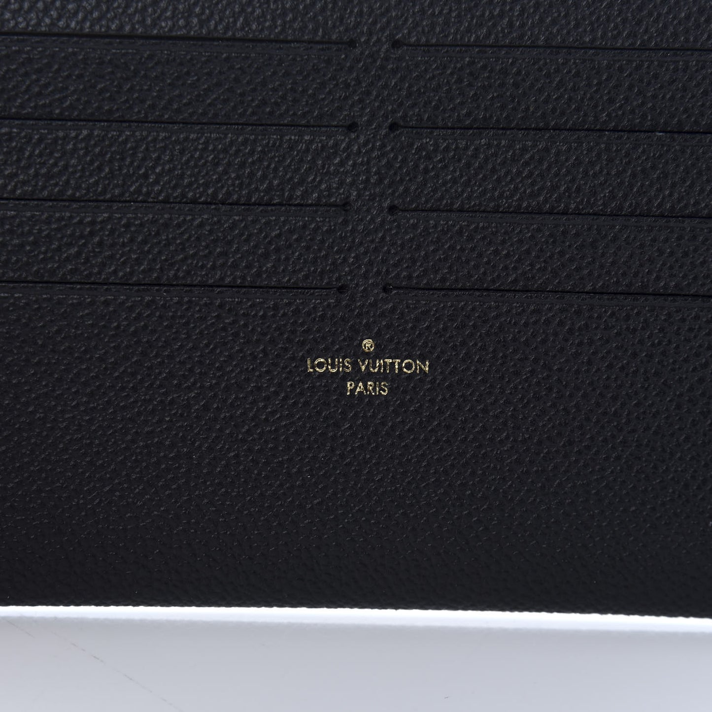 Calfskin Felicie Chain Wallet Card Holder Insert Black