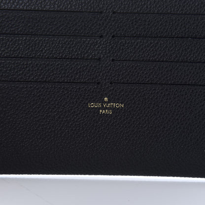 Louis Vuitton Calfskin Felicie Chain Wallet Card Holder Insert Black 6 of 6
