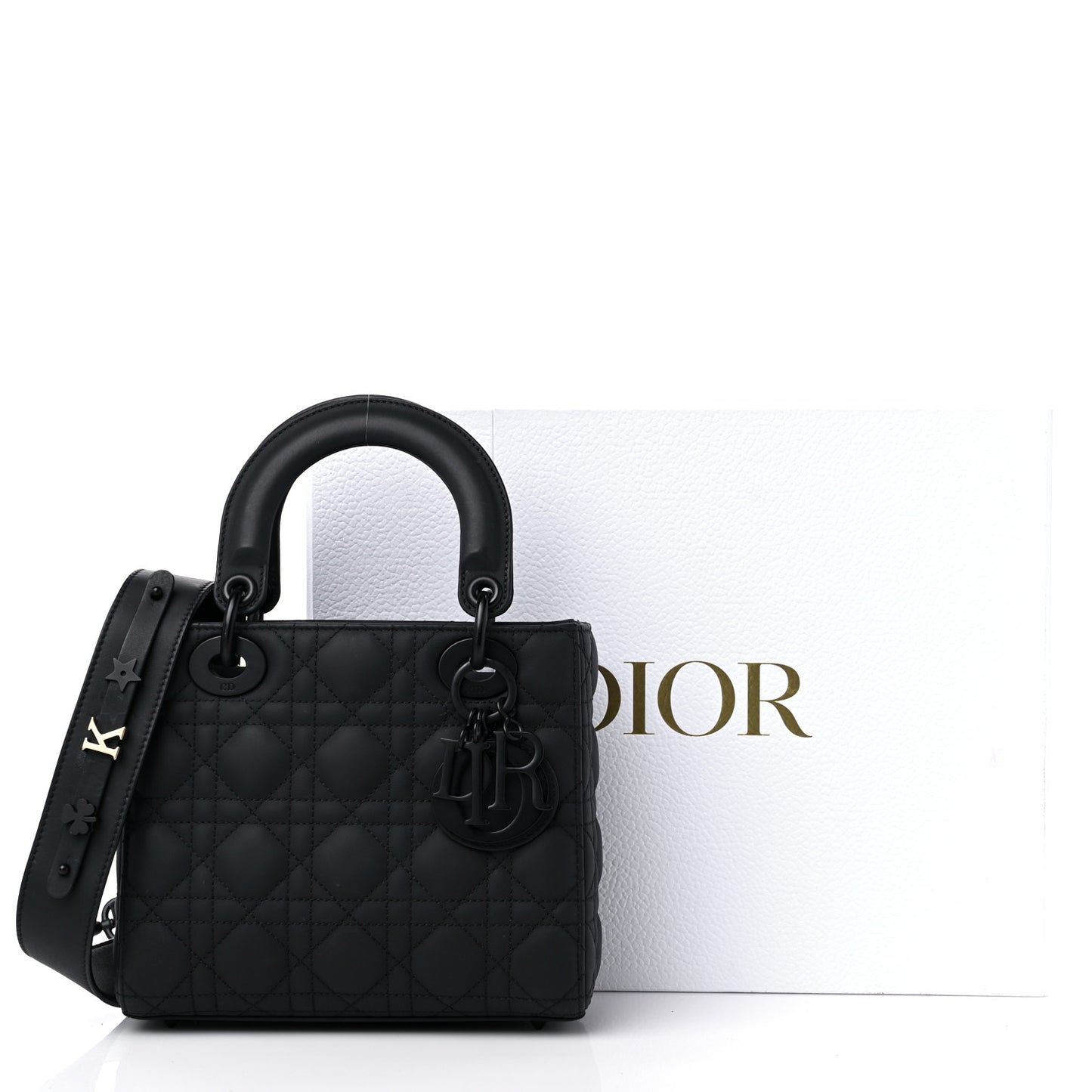 Ultra Matte Calfskin Cannage Small My ABCDior Lady Dior Black