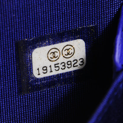 Chanel Calfskin Diamond Stitched Coin Purse Blue 8 of 8