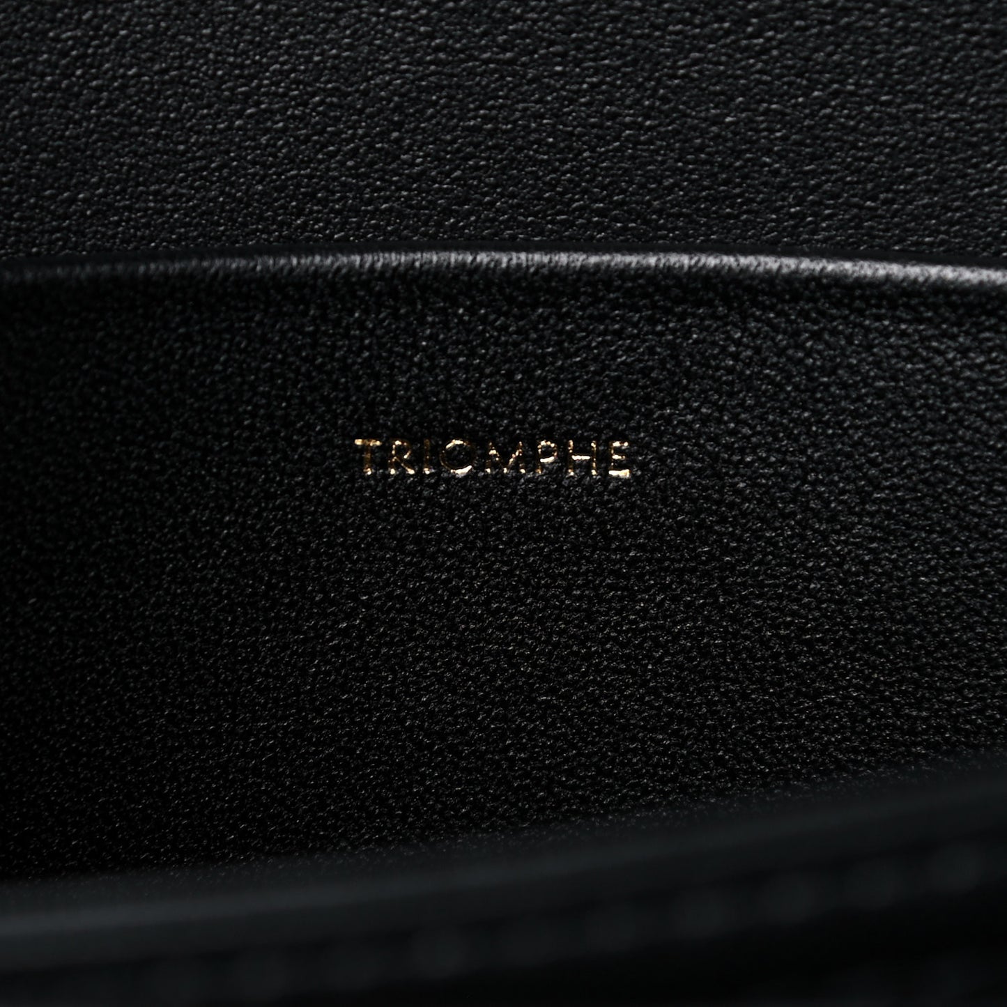 Shiny Calfskin Medium Triomphe Black