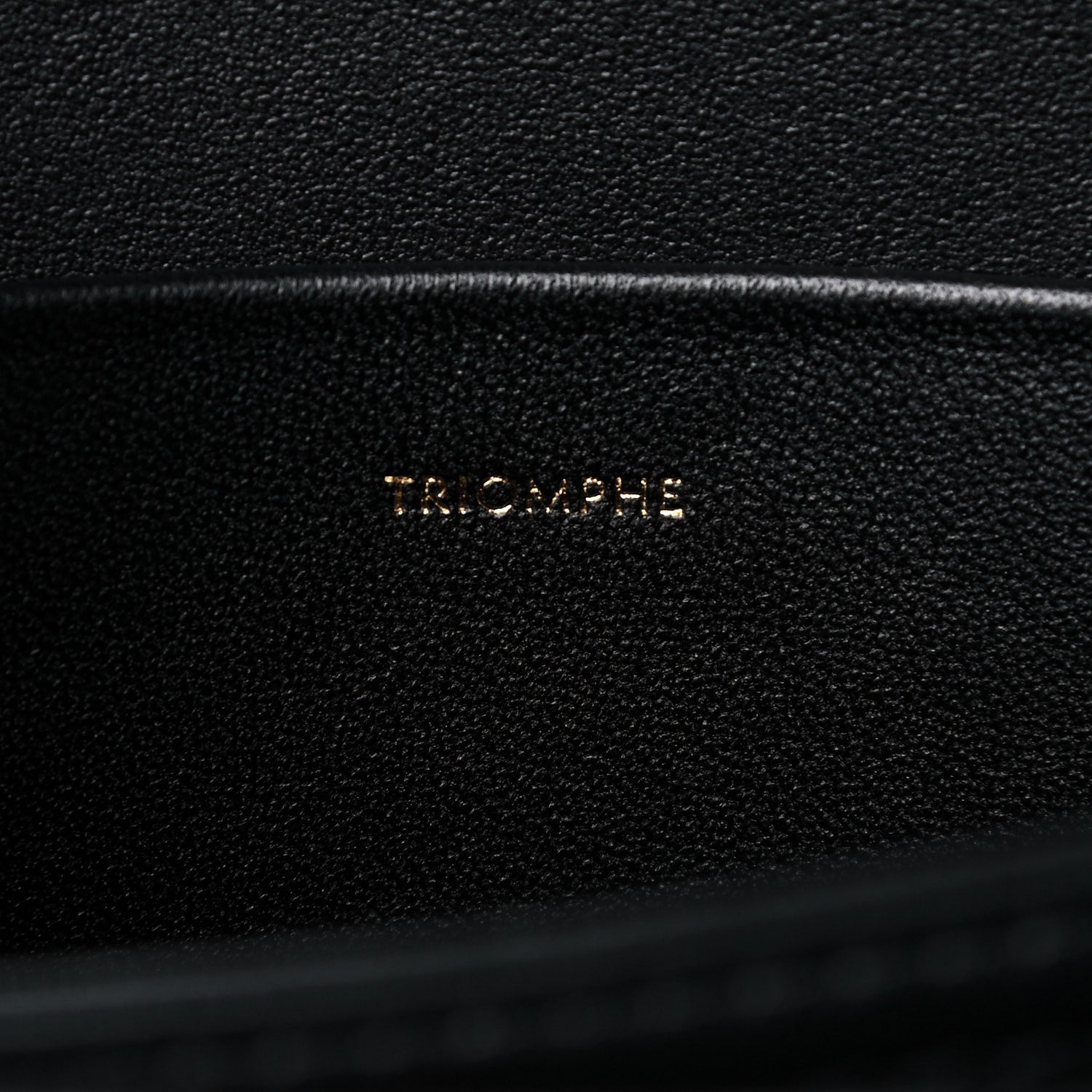 Celine Shiny Calfskin Medium Triomphe Black 6 of 15