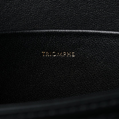 Celine Shiny Calfskin Medium Triomphe Black 6 of 15