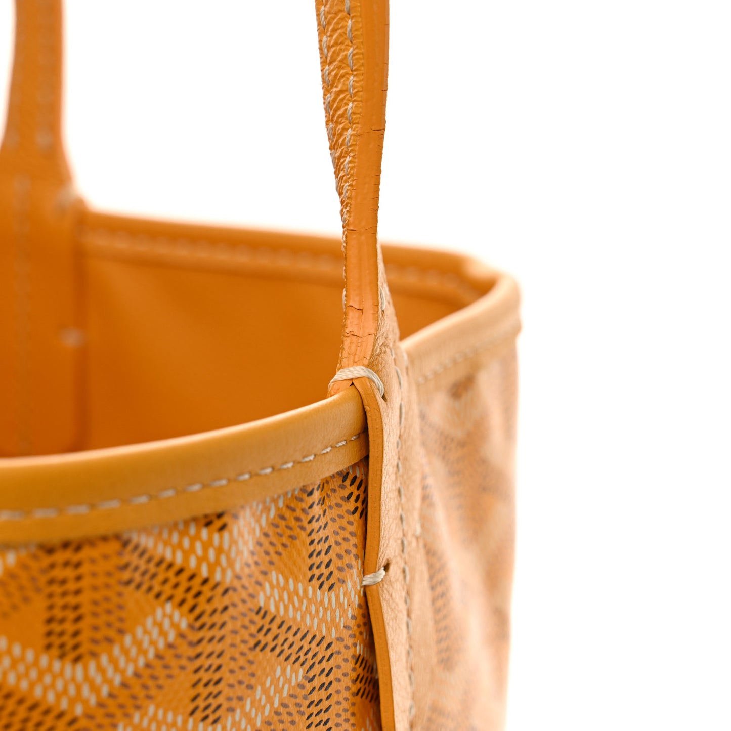 Goyardine Reversible Mini Anjou Yellow