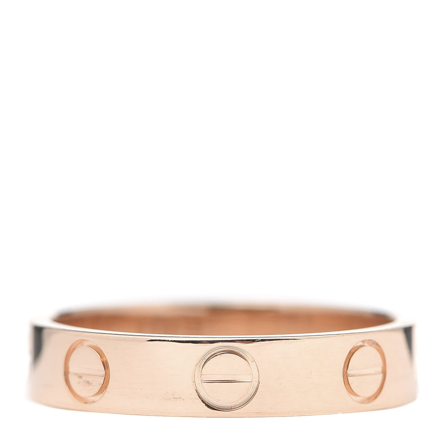 Cartier 18K Pink Gold 3.5mm LOVE Wedding Band Ring 49 4.75 3 of 4