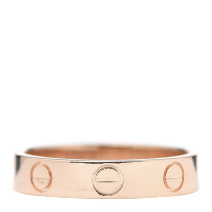Cartier 18K Pink Gold 3.5mm LOVE Wedding Band Ring 49 4.75 3 of 4