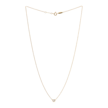 Tiffany 18K Yellow Gold Diamond .14ct Elsa Peretti Diamonds by the Yard Pendant Necklace 3 of 6