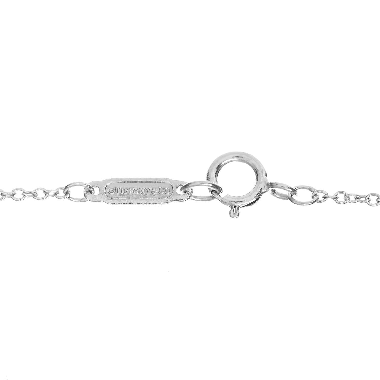 Tiffany Platinum 18K White Yellow Gold Diamond Fancy Yellow Diamond Rose Key Pendant Necklace 5 of 7