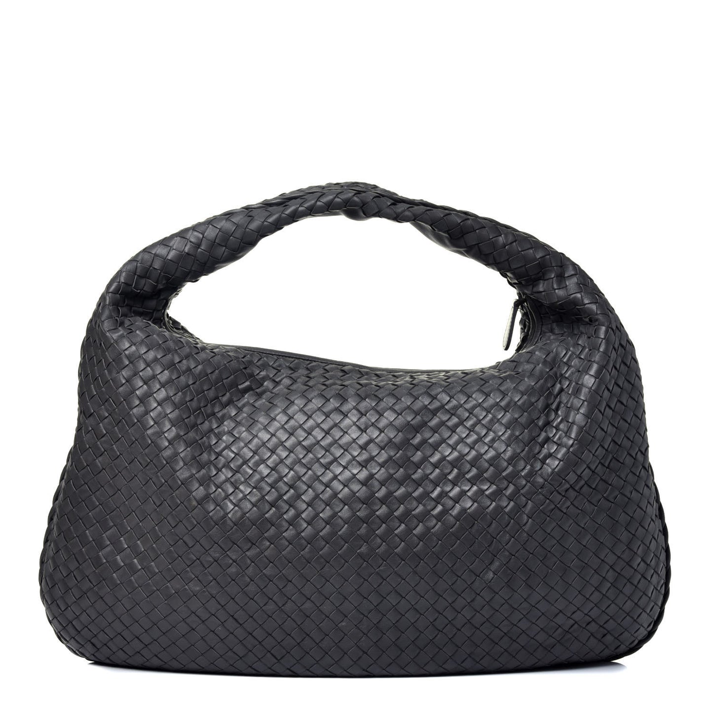 Nappa Intrecciato Large Veneta Hobo Grey