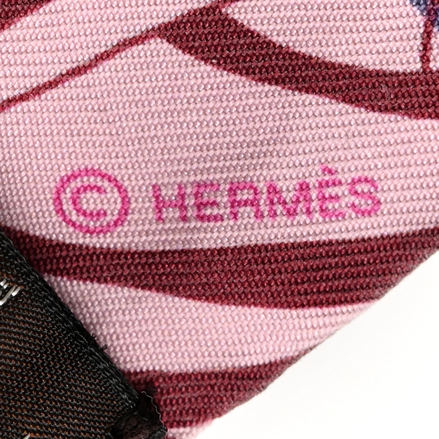 Hermes Silk Jungle Love Rainbow Twilly Fuchsia Bleu Ciel 4 of 5