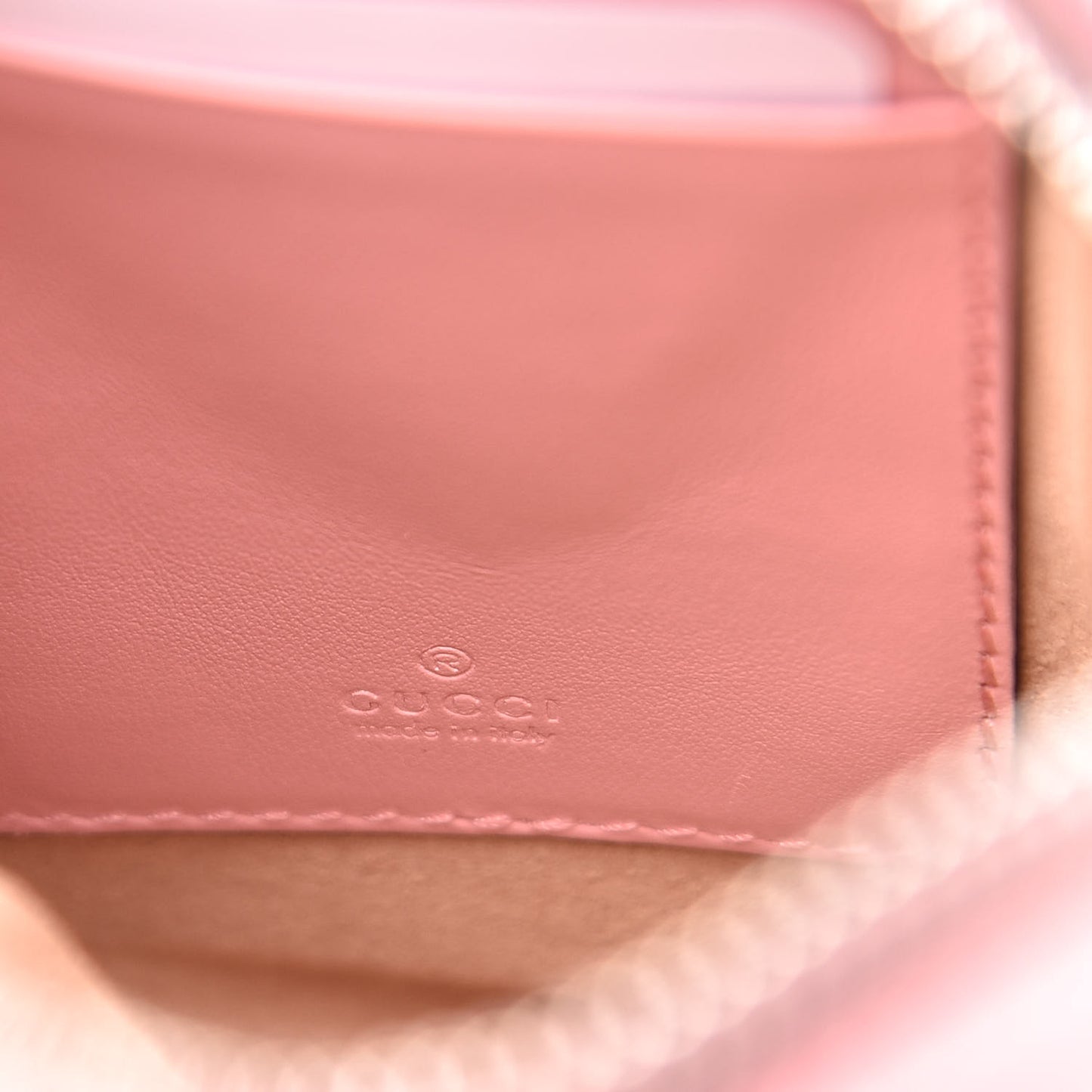 Calfskin Matelasse Mini GG Marmont Crossbody Bag Wild Rose