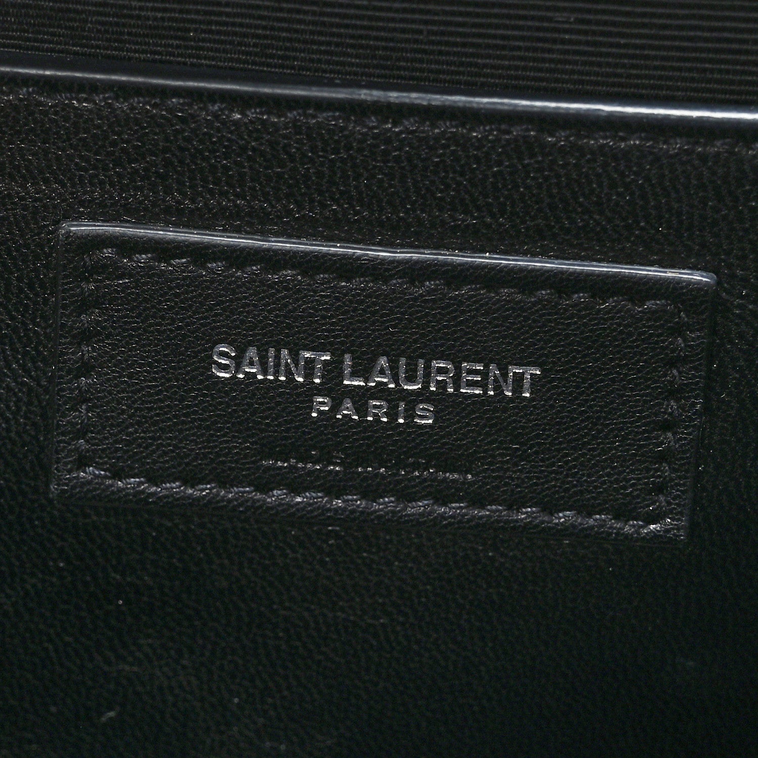 Saint Laurent Grain De Poudre Textured Mixed Matelasse Triquilt Medium Monogram Satchel Black 6 of 9
