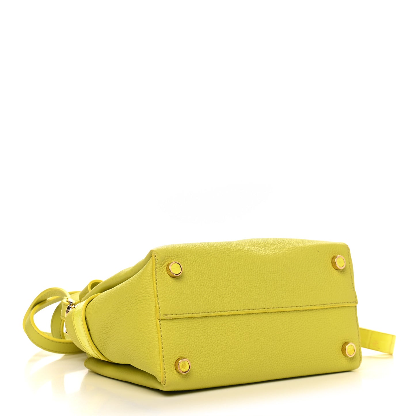 Calfskin Crocodile Mini Cristie Satchel Lime