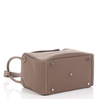 Hermes Taurillon Clemence Lindy 30 Etoupe 4 of 9