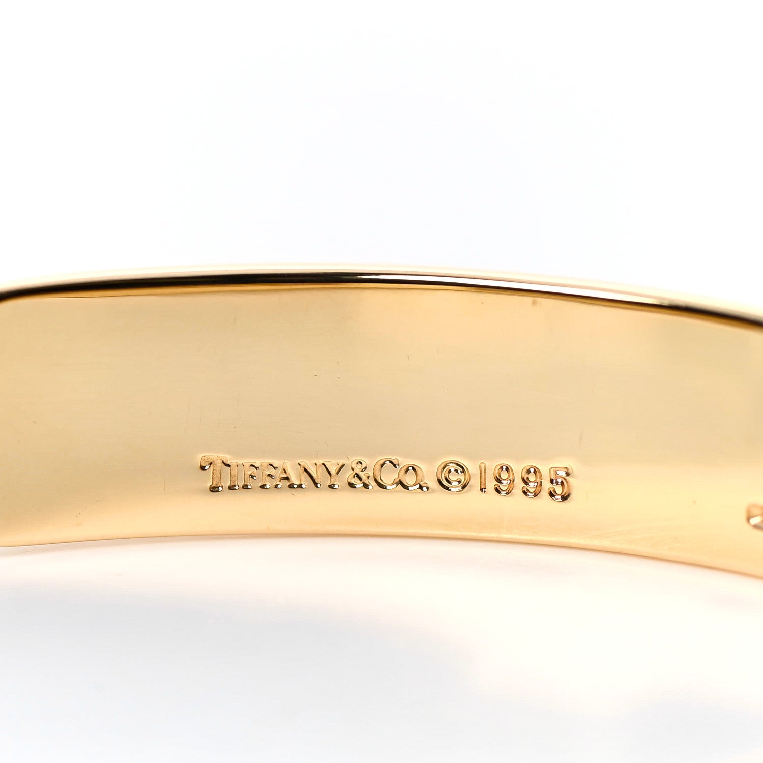Tiffany 18K Yellow Gold Atlas Cuff Bracelet 4 of 5