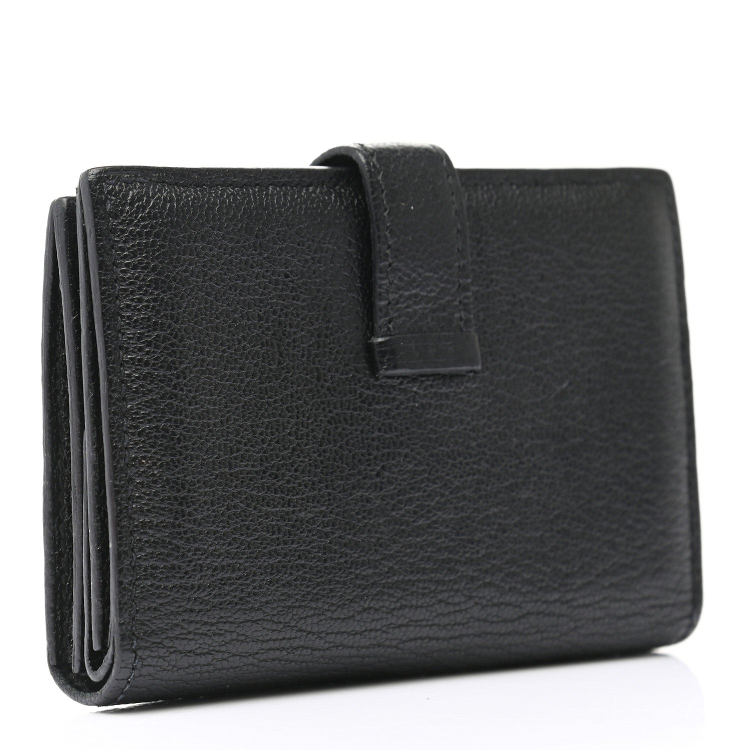 Hermes Chevre Mysore Mini Bearn Wallet Black 3 of 8