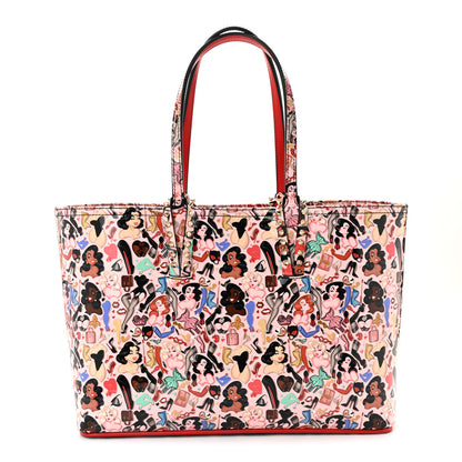 Christian Louboutin Patent Calfskin Small Dita Cabata Tote Red 1 of 11