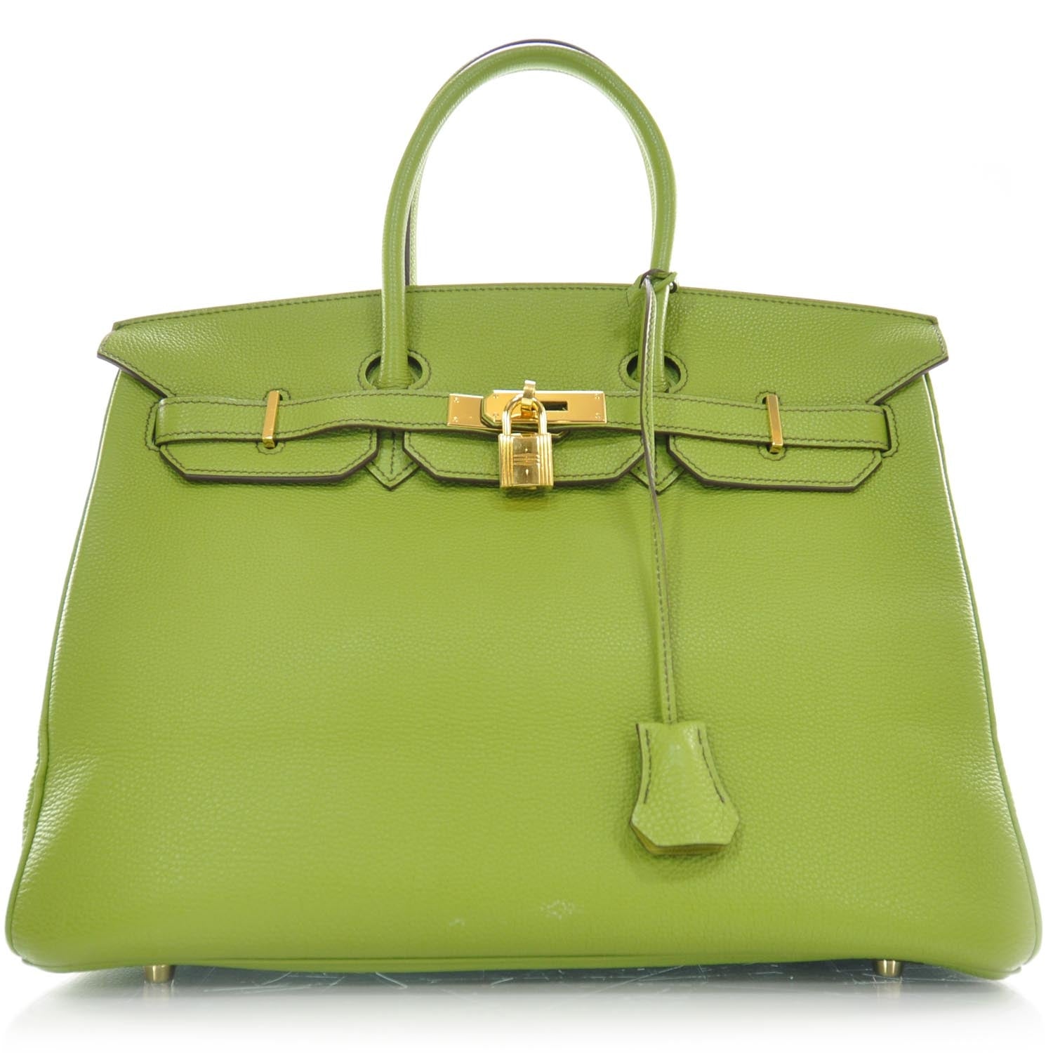 Hermes Togo Birkin 35 Vert Anis 1 of 8
