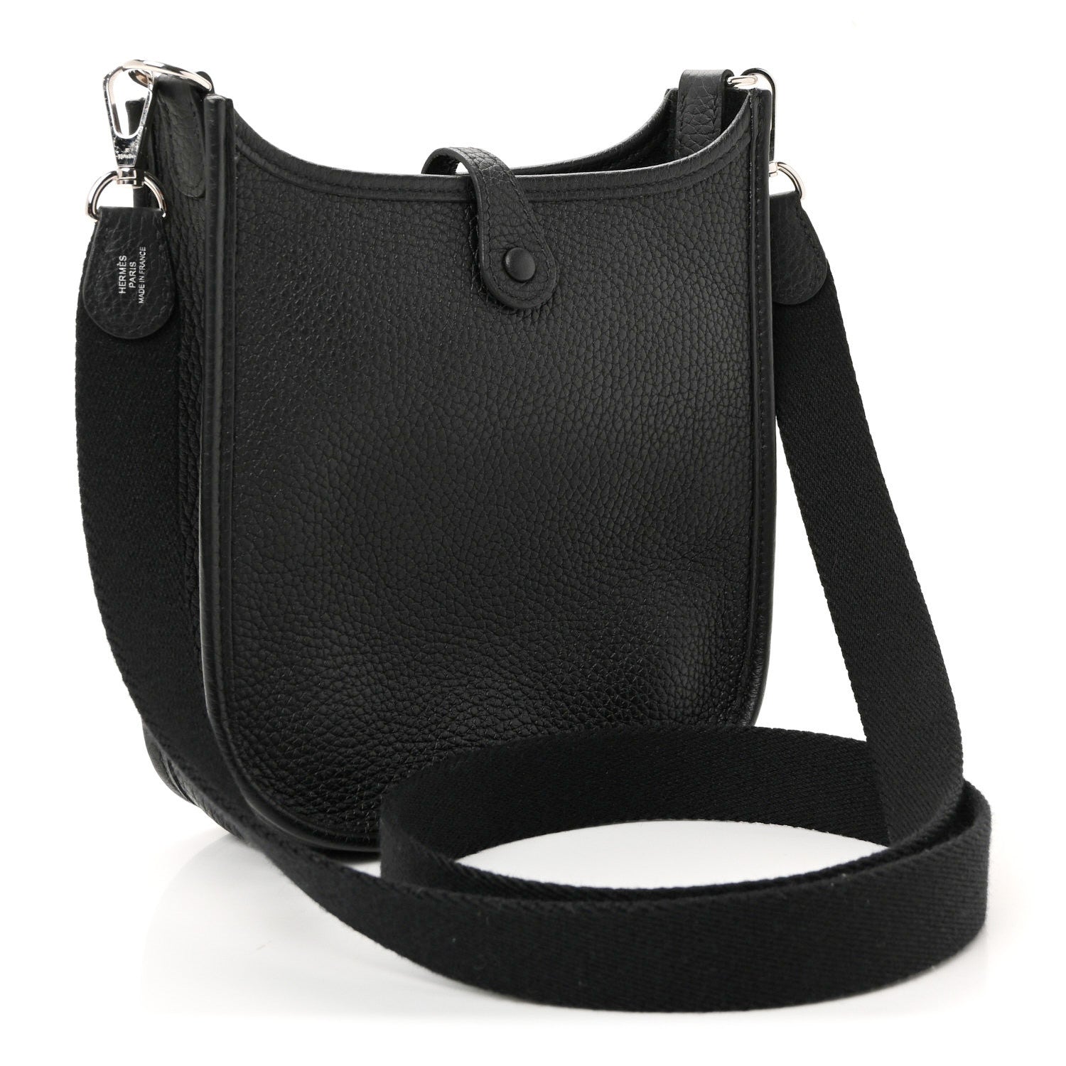 Hermes Taurillon Clemence Evelyne TPM Black 3 of 11