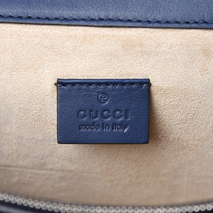 Gucci Calfskin Panther Embroidered Medium Dionysus Shoulder Bag White Blue Hibiscus Red 6 of 12