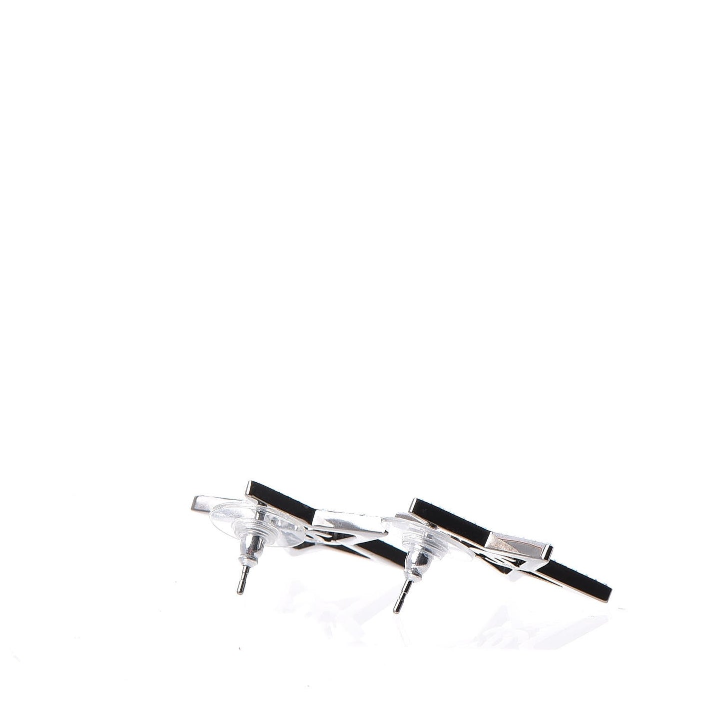 Ruthenium Crystal Star CC Earrings Iridescent Pink