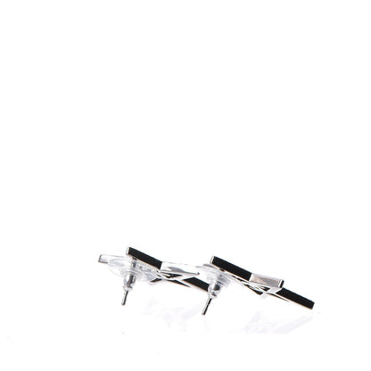 Chanel Ruthenium Crystal Star CC Earrings Iridescent Pink 3 of 6