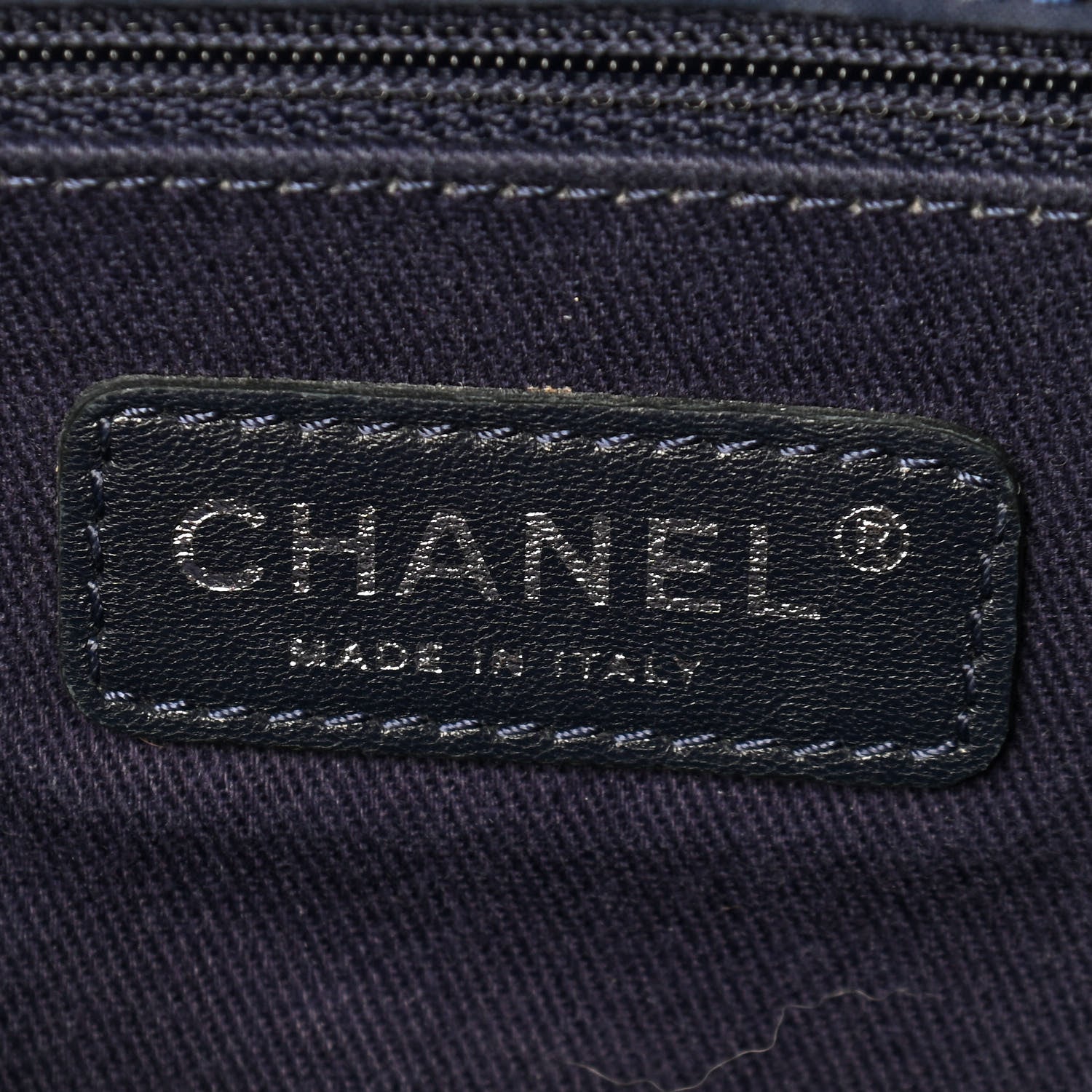 Chanel Iridescent Calfskin Quilted Large New Bubble Flap Navy 6 of 11