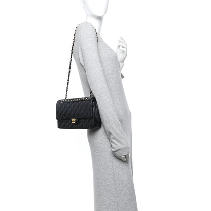 Chanel Caviar Quilted Medium Double Flap Black 2 of 11