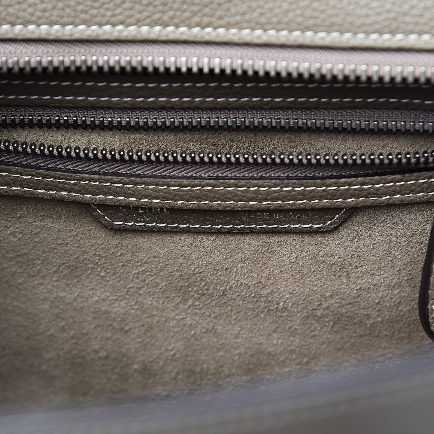 Drummed Calfskin Micro Luggage Souris