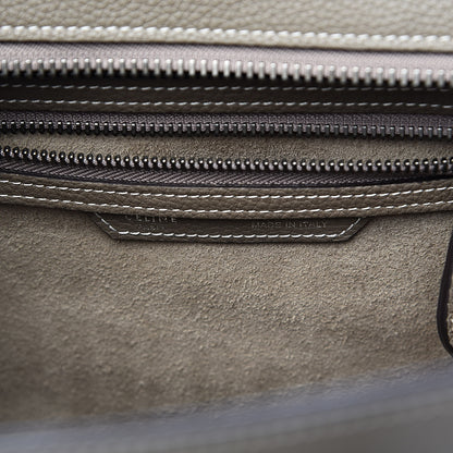 Celine Drummed Calfskin Micro Luggage Souris 6 of 14
