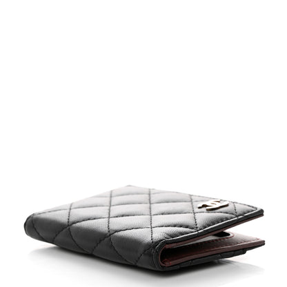 Chanel Lambskin Quilted Card Holder Wallet Black 4 of 8
