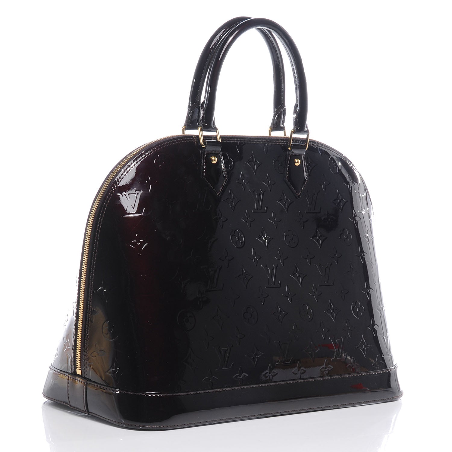 Louis Vuitton Vernis Alma GM Amarante 3 of 8