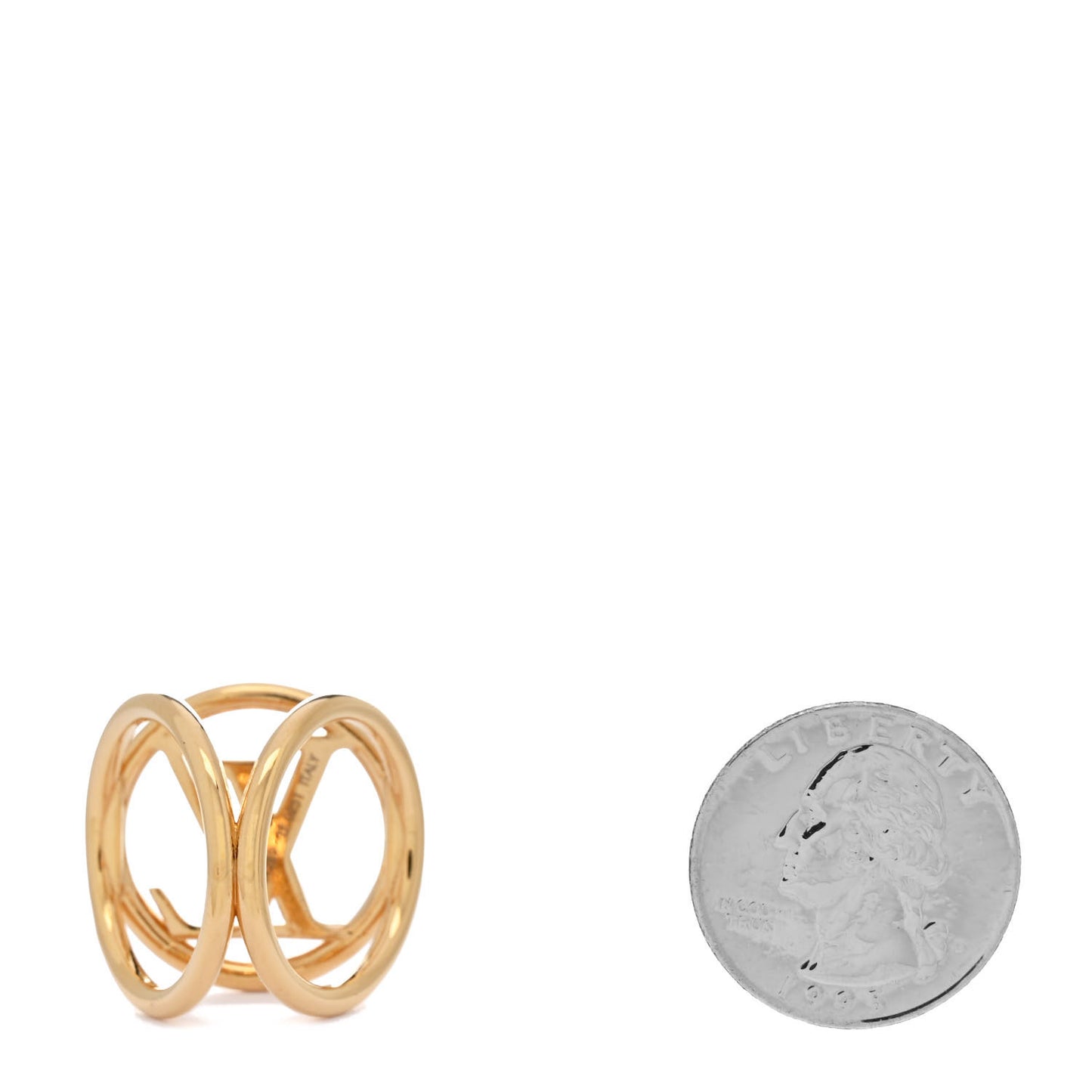 Louise Scarf Ring Holder Gold