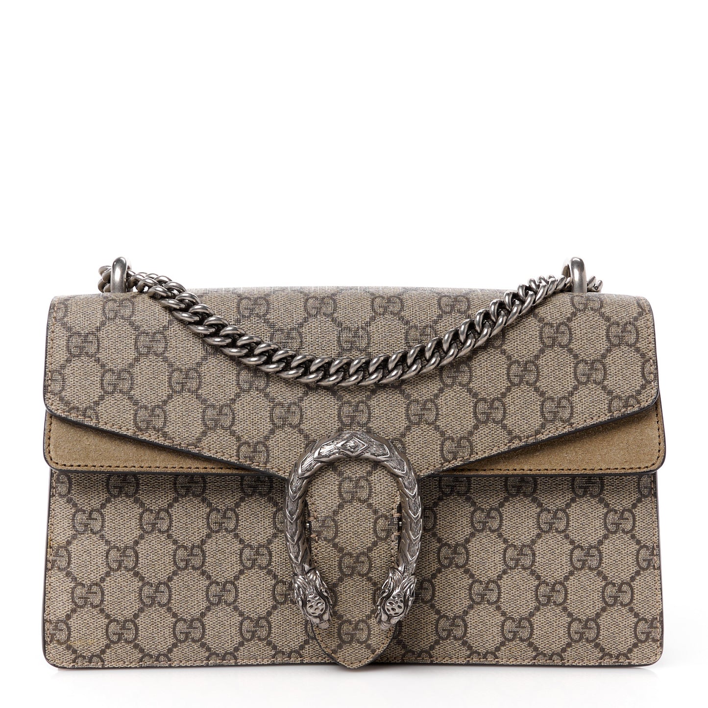 GG Supreme Monogram Small Dionysus Shoulder Bag Taupe