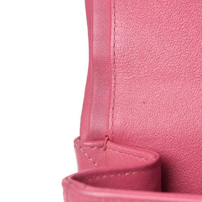 Chanel Lambskin Quilted Maxi Double Flap Dark Pink 15 of 19