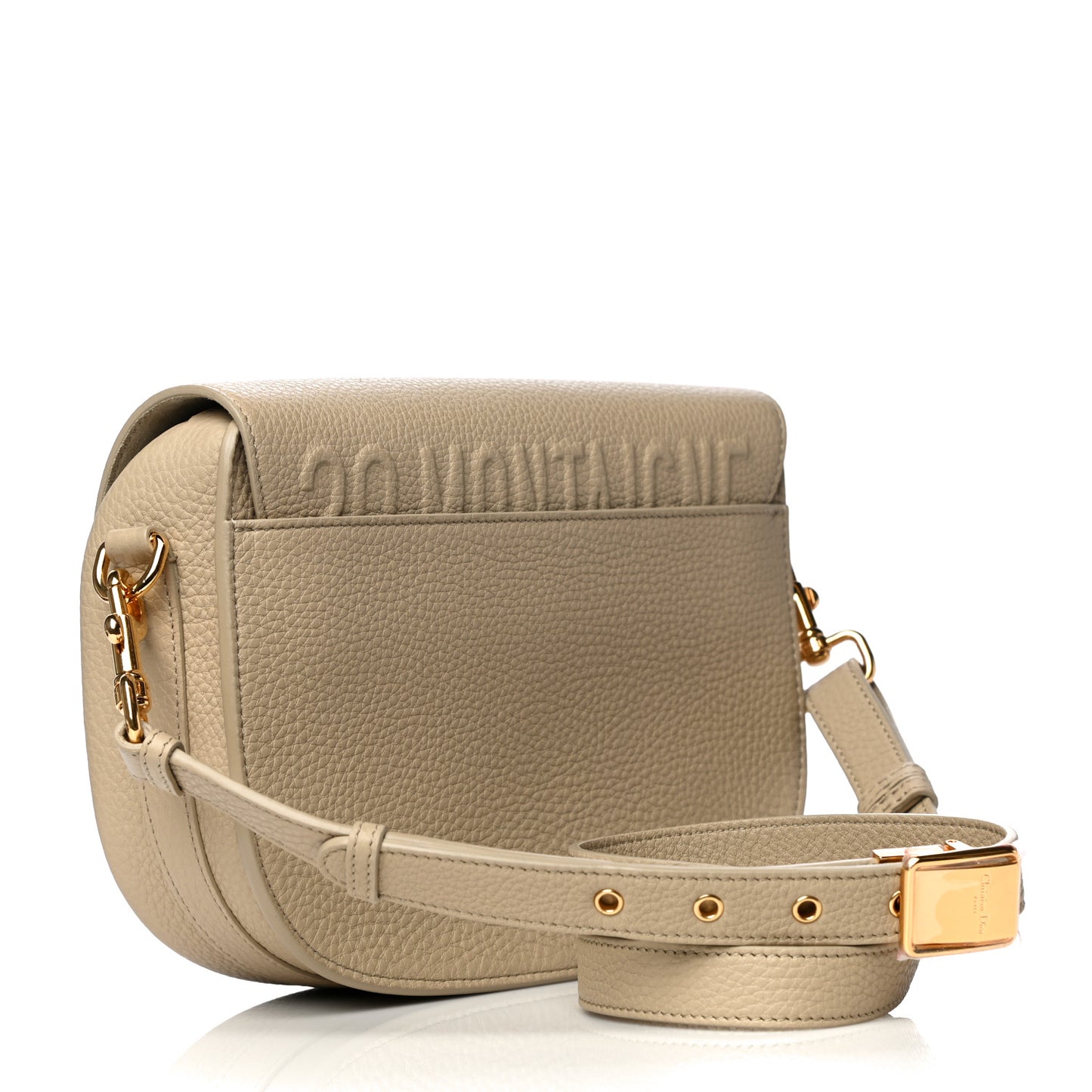 Grained Calfskin Large Bobby Flap Beige